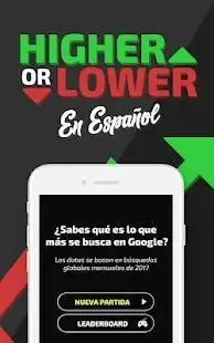 Higher or Lower en Español Screen Shot 3