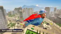 Flying Super Granny Hero Adventure Screen Shot 1