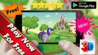 My Little Unicorn Pony Run Adventure Game Screen Shot 0