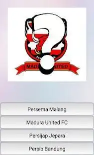 Kuis Tebak Klub Bola Indonesia Screen Shot 1