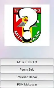 Kuis Tebak Klub Bola Indonesia Screen Shot 0