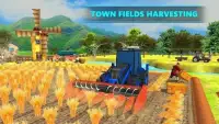 Town Farmer Simulator: Combine Harvester Screen Shot 2