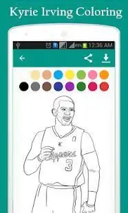 Kyrie Irving Coloring Screen Shot 0