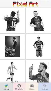 Pixel Art - Messi Screen Shot 3