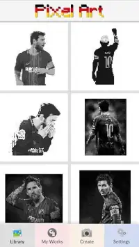 Pixel Art - Messi Screen Shot 0