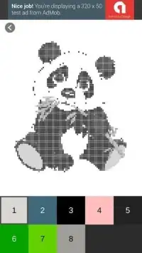 Funny Animal Pixel Art Coloring Screen Shot 1