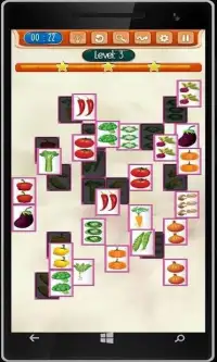 Mahjong Vegetables Screen Shot 2