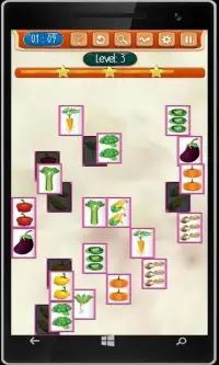 Mahjong Vegetables Screen Shot 1