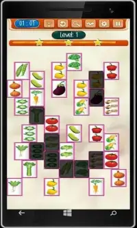 Mahjong Vegetables Screen Shot 0