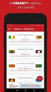 Predictions Dream11 Pro Tips Screen Shot 7