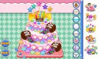 Cook a candy birthday cake Screen Shot 0