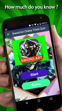 Sword Art Online Trivia Quiz Screen Shot 4