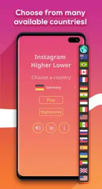 Instagram Higher Lower (Instagram Quiz Game) Screen Shot 0