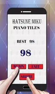 Hatsune Miku Piano Game Screen Shot 0