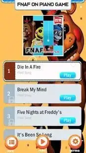 Piano Five Nights at Freddy's Song Game Trend Screen Shot 4