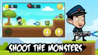 Shooter Mr Bean The Policeman Adventures Game Screen Shot 4