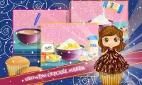 Glowing Doll cupcakes Cooking – Baking Chef Screen Shot 4