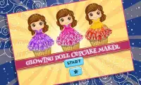 Glowing Doll cupcakes Cooking – Baking Chef Screen Shot 5