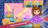 Glowing Doll cupcakes Cooking – Baking Chef Screen Shot 2
