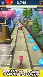 Super Sonic Boom Rush : Adventure Dash 3D Screen Shot 1