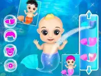 Mermaid New Born Baby - A Mermaid Baby Game Screen Shot 3