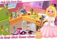 Princess Doll House Cleaning Game For Girls Screen Shot 0