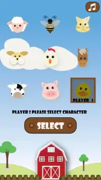 Farmsy (Free) - Tic Tac Toe with farm animals Screen Shot 1