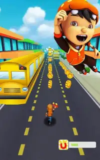 Subway Boboiboy Run: Surf, Dash & Jump Subway Game Screen Shot 1