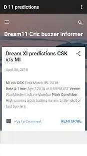 Dream 11 cricket tips Screen Shot 2