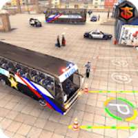 Police Bus Parking 3D Game: Police Driver