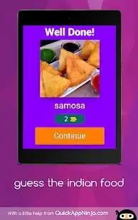 indian food quiz game Screen Shot 12