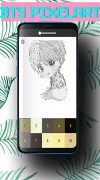 BTS Pixel Art - Number Coloring Books Screen Shot 2