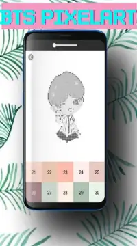 BTS Pixel Art - Number Coloring Books Screen Shot 1