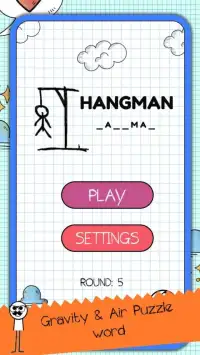 Hangman - Fun Word Puzzle Games 2020 Screen Shot 0