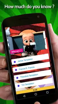 The Boss Baby Back in Business Trivia Quiz Screen Shot 2
