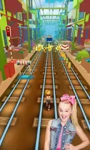 Subway Jojo-Siwa Run Adventure World Screen Shot 1