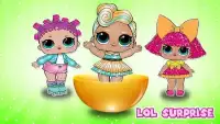☂️ Gold Lol surprise eggs doll game Screen Shot 0