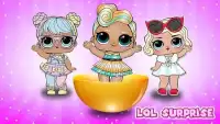 ☂️ Gold Lol surprise eggs doll game Screen Shot 2