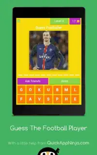 Guess The Soccer Player 2018 Quiz Game Screen Shot 0