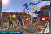 Multi Dino Green hero vs City Robots Screen Shot 13