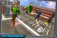 Multi Dino Green hero vs City Robots Screen Shot 1