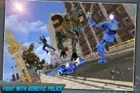 Multi Dino Green hero vs City Robots Screen Shot 9