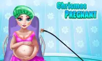 Mrs Claus Pregnant Mommy - Christmas Newborn Baby Screen Shot 4