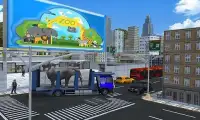 Wild Animal Police truck transport sim 2018 Screen Shot 11