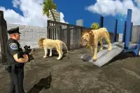 Wild Animal Police truck transport sim 2018 Screen Shot 0