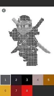 Color by Number - Lego Ninjago Pixel Art Screen Shot 2