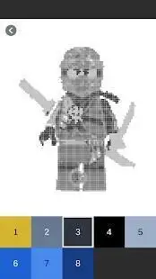 Color by Number - Lego Ninjago Pixel Art Screen Shot 1