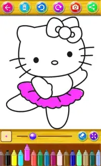 coloring kitty fun Screen Shot 2