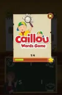 Caillou Word Connect - Word Search Game For Kids Screen Shot 1