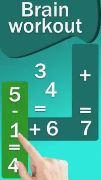 Math games - brain workout Screen Shot 1